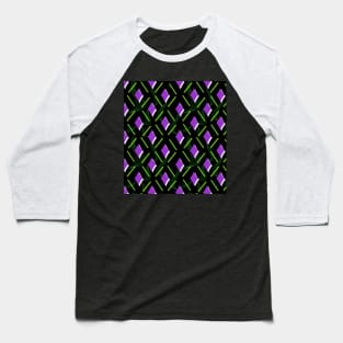 Geometric purple pattern Baseball T-Shirt